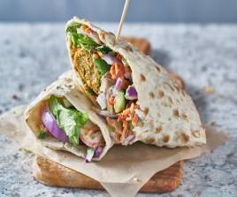 FALAFEL WRAP WITH SALAD