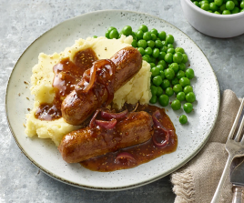 BANGERS AND MASH