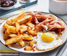 2 EGGS, HAM & CHIPS