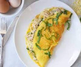 CHICKEN CHEESE OMLETTE