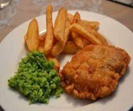 COD CHIPS AND SALAD